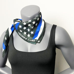 Blue Line American Flag Freedom Scarf