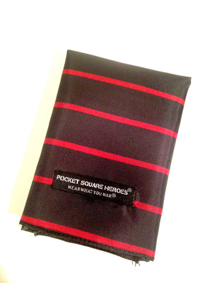 Thin Red Line Fire Fighters Pocket Square 