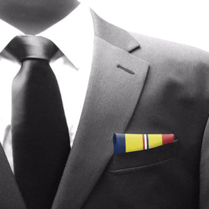 USMC Navy Combat Action Ribbon Pocket Square