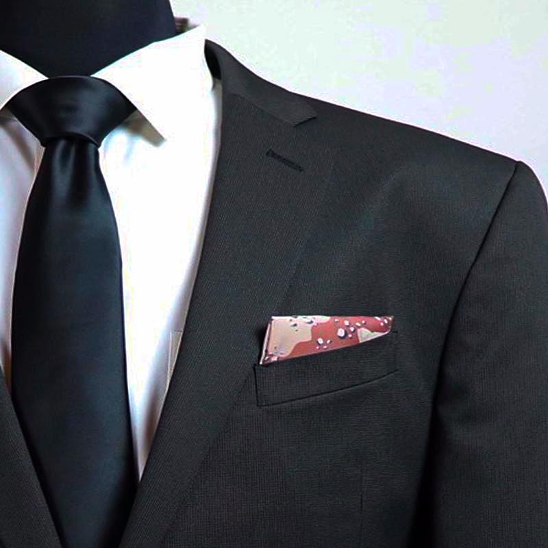 Desert Brown Camouflage Pocket Square Pocket Square Heroes