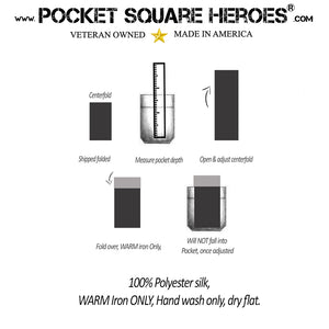 Joint Service Commendation Medal Pocket Square
