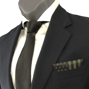 Gift for Veterans, OD Green Pocket Square Seen on Fox and Friends