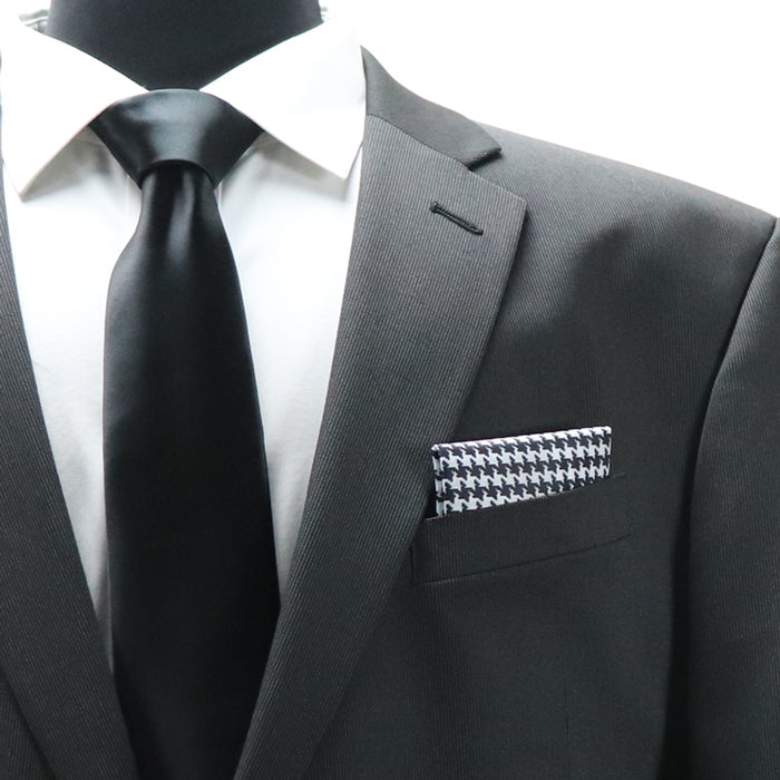 Shemagh Pocket Square - Black White