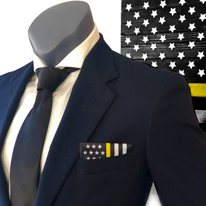 Thin Yellow Line American Flag Pocket Square